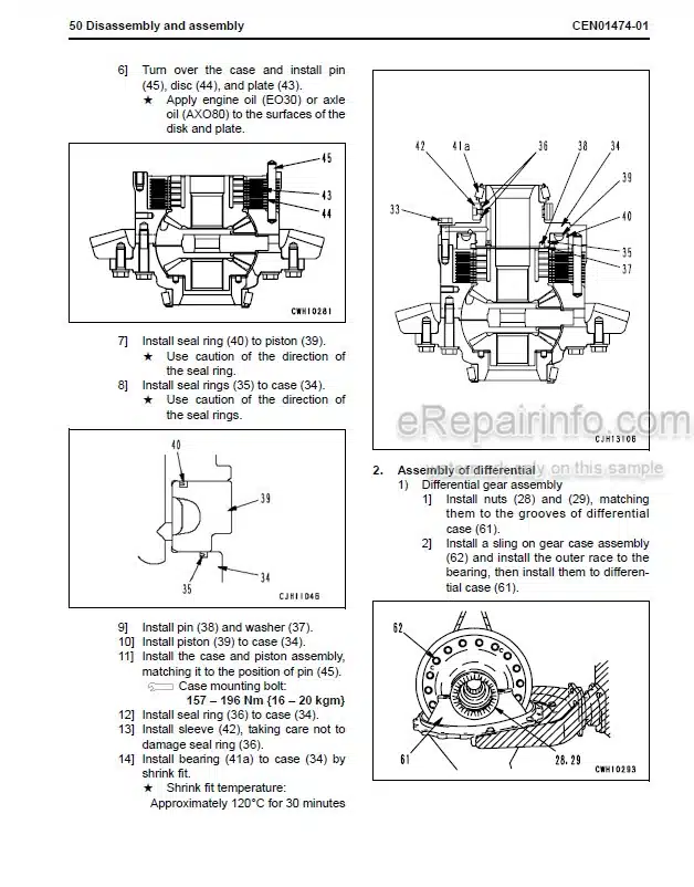 Photo 3 - Komatsu HM350-2 Shop Manual Articulated Dump Truck CEBM007801 SN A11001-