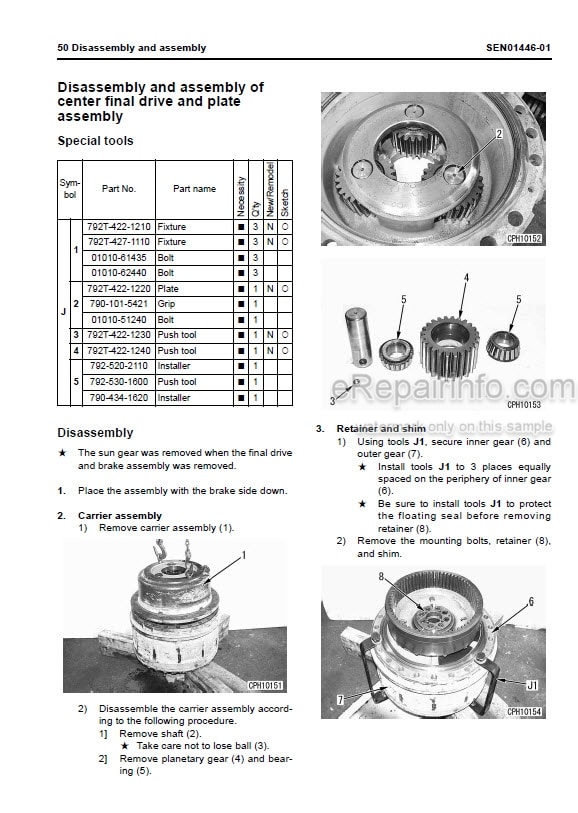Photo 10 - Komatsu HM400-2 Shop Manual Articulated Dump Truck SEN00239-17 SN 2001-