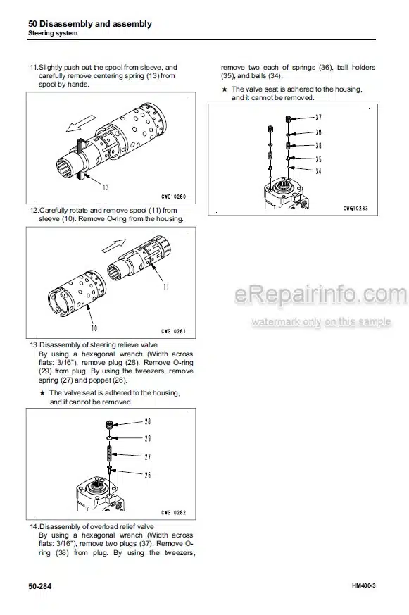 Photo 3 - Komatsu HM400-3 Shop Manual Articulated Dump Truck SEN05632-06 SN 3001-