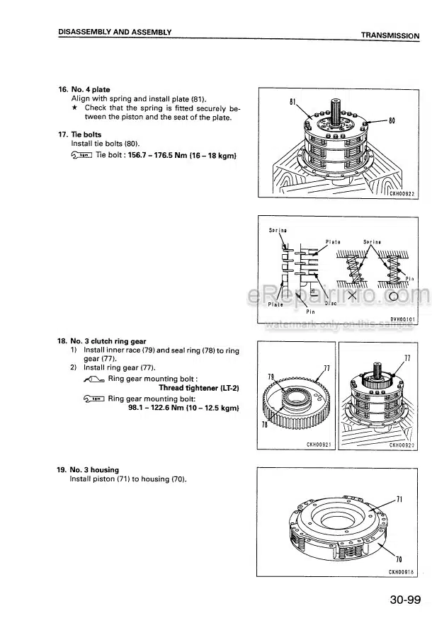 Photo 6 - Komatsu D475A-2 Shop Manual Bulldozer SEBD019M0207 SN 10201-