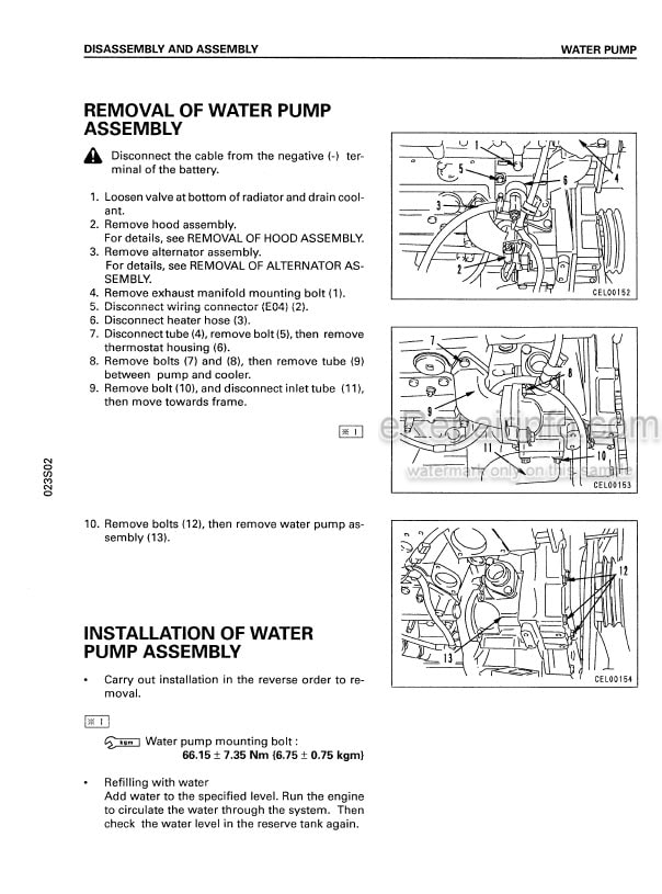 Photo 4 - Komatsu LW250-5 Shop Manual Crane SEBM008905 SN 50001- 53001-