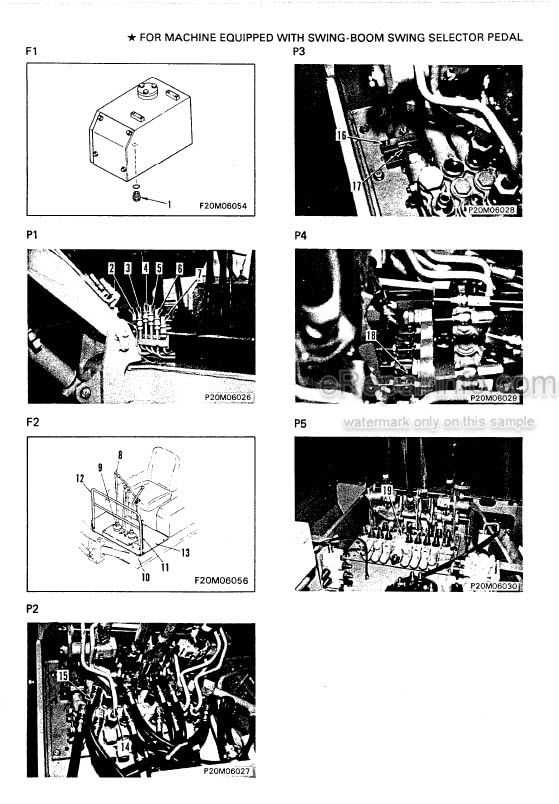 Photo 12 - Komatsu PC05-6 PC07-1 PC10-6 PC15-2 Shop Manual Mini Excavator SEBM020M0604