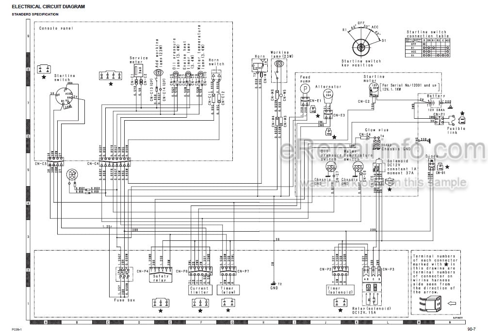 Photo 4 - Komatsu PC09-1 Shop Manual Mini Excavator SEBM026105 SN 10001-