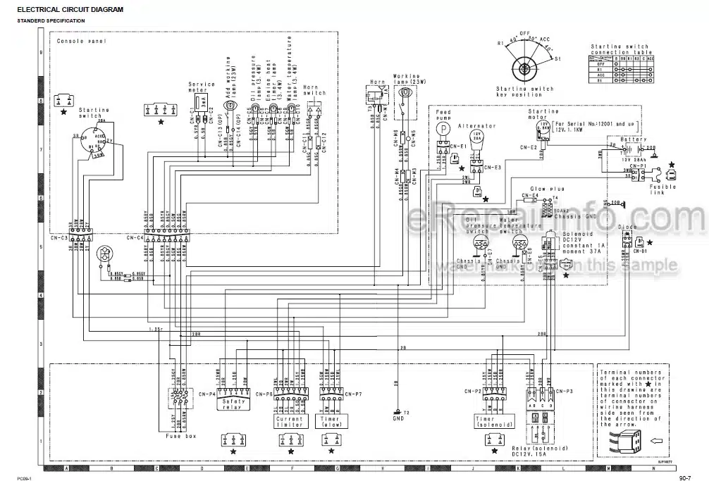Photo 4 - Komatsu PC09-1 Shop Manual Mini Excavator SEBM026105 SN 10001-
