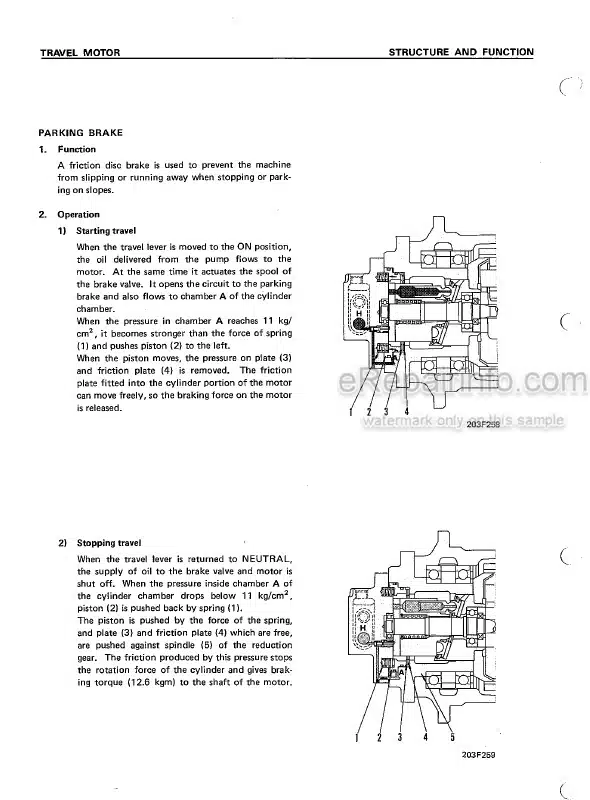 Photo 3 - Komatsu PC100-2 PC100L-2 PC120-2 Shop Manual Excavator SEBM0202B03