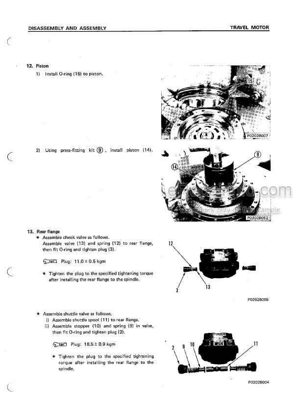 Photo 6 - Komatsu PC100-5 PC120-5 PC120-5 Mighty Shop Manual Excavator SEBM0202508