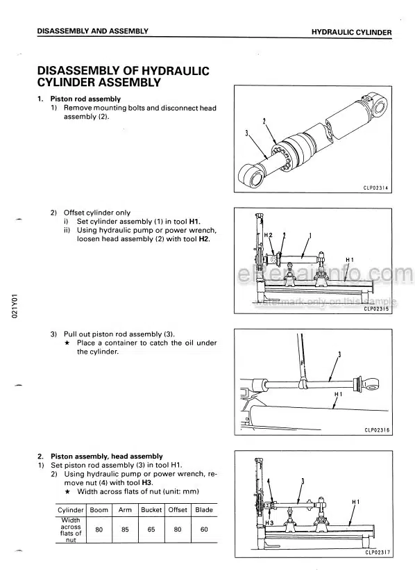 Photo 6 - Komatsu PC128UU-2 Shop Manual Hydraulic Excavator SEBM018506 SN 5001-