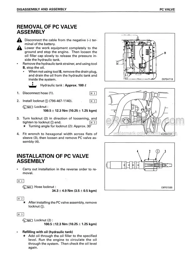 Photo 6 - Komatsu PC09-1 Shop Manual Mini Excavator SEBM026105 SN 10001-