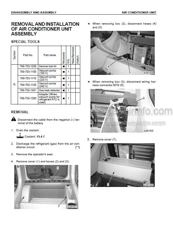 Photo 7 - Komatsu PC200-7 PC200LC-7 PC200-7B PC200LC-7B PC220-7 PC220LC-7 Shop Manual Hydraulic Excavator SEBM024310