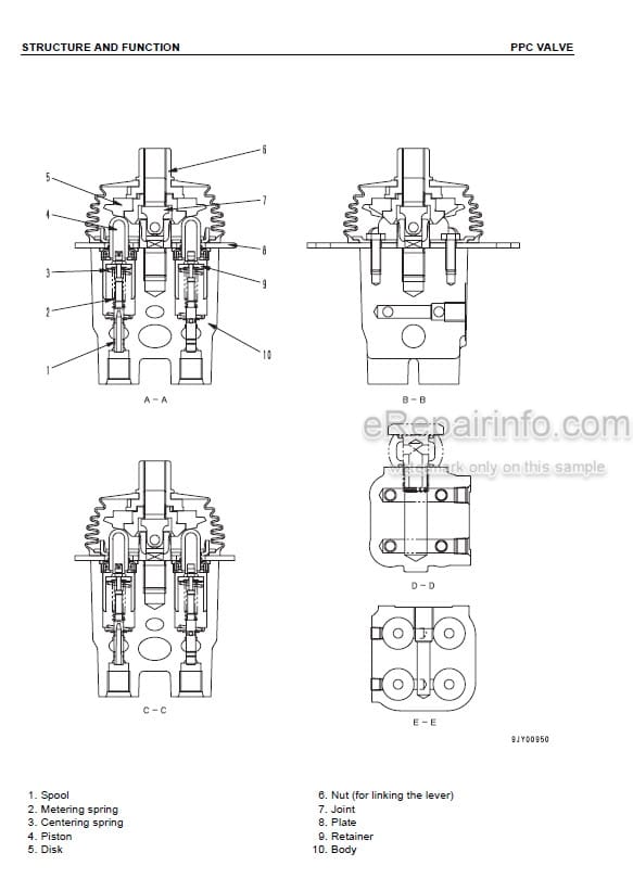 Photo 5 - Komatsu PC130-7 Shop Manual Hydraulic Excavator SEBM036303 SN 70001-
