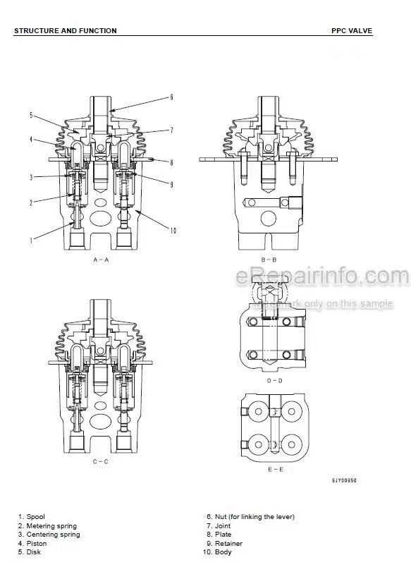 Photo 5 - Komatsu PC130-7 Shop Manual Hydraulic Excavator SEBM036303 SN 70001-