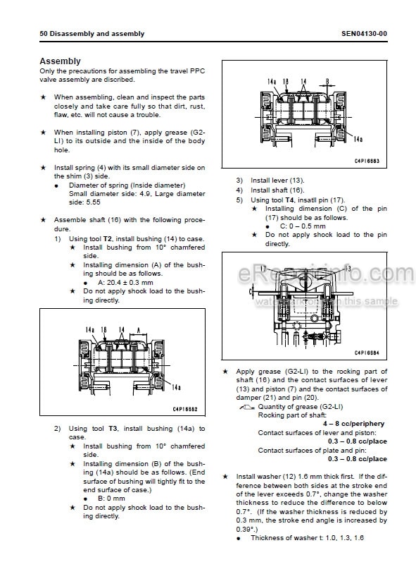 Photo 5 - Komatsu PC130-8 Shop Manual Hydraulic Excavator SEN03763-10 SN 80001-