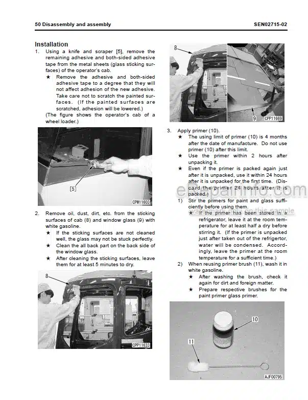 Photo 11 - Komatsu PC138US-8 PC138USLC-8 Shop Manual Hydraulic Excavator SEN01968-12 SN 20001-