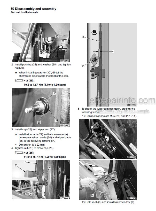 Photo 7 - Komatsu PC138US-8 PC138USLC-8 Shop Manual Hydraulic Excavator SEN01968-12 SN 20001-
