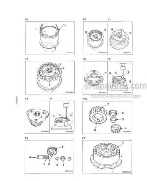 Photo 10 - Komatsu PC150LC-5 Shop Manual Hydraulic Excavator SEBMA021KD500 SN 6001- A70001-
