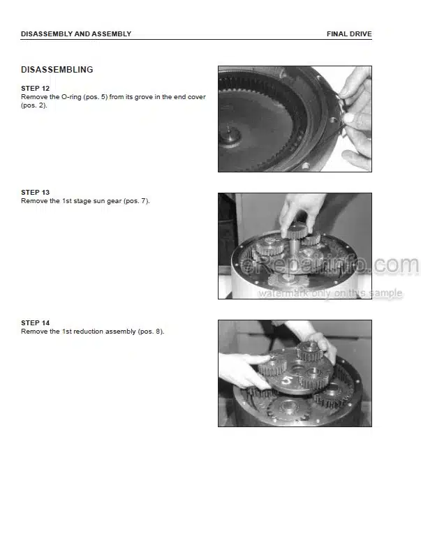 Photo 6 - Komatsu PC160LC-7 Shop Manual Hydraulic Excavator SN 10001-