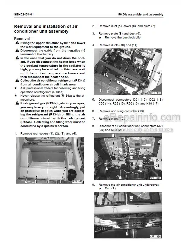 Photo 7 - Carraro TLB2 Pwershift Repair Manual Transmission For Komatsu WB140PS-2 WB150PS-2 Backhoe Loader CEBD009200