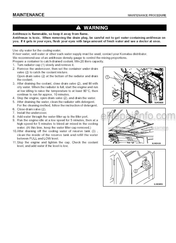 Photo 2 - Komatsu PC160LC-7K PC180LC-7K Operation And Maintenance Manual Hydraulic Excavator SN K40001-