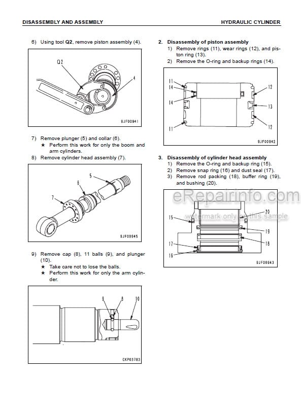 Photo 3 - Komatsu PC160LC-7 Shop Manual Hydraulic Excavator SN 10001-