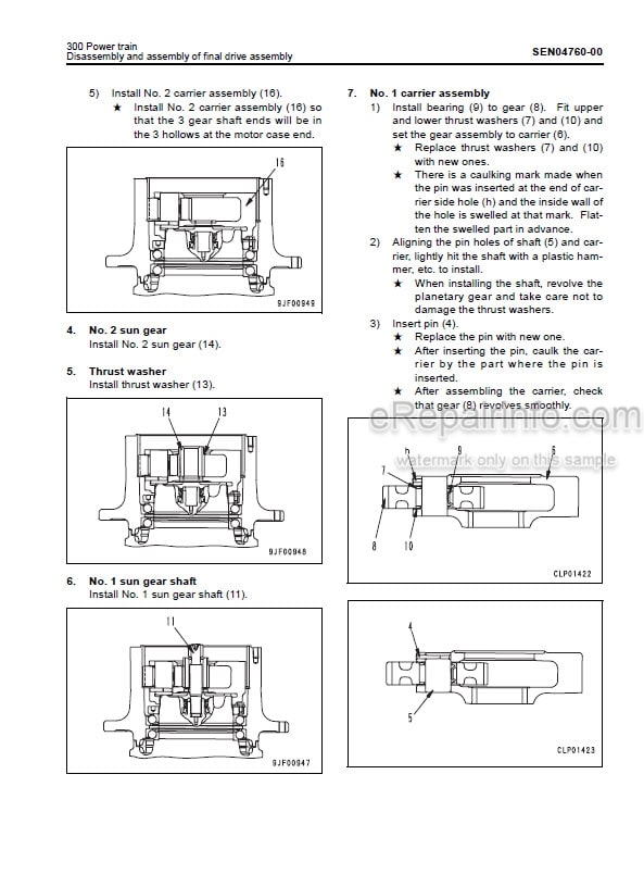 Photo 3 - Komatsu PC160LC-8 Shop Manual Hydraulic Excavator SEN04566-00TH SN C20001-