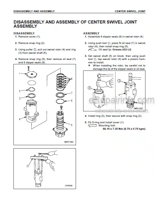 Photo 5 - Komatsu PC1800-6 Shop Manual Hydraulic Excavator SEBM027708 SN 10011 11002-
