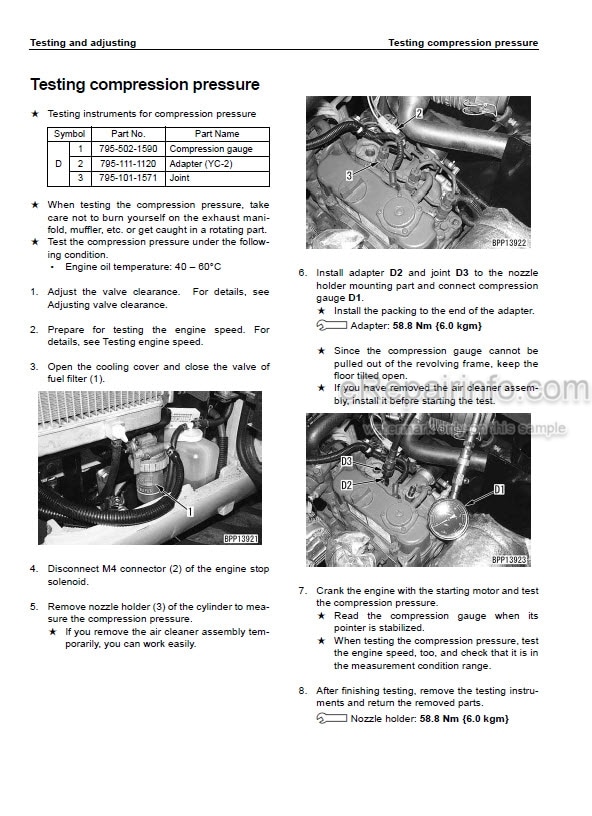 Photo 7 - Komatsu PC15R-8 Shop Manual Hydraulic Excavator WEBM002800 SN F21803-