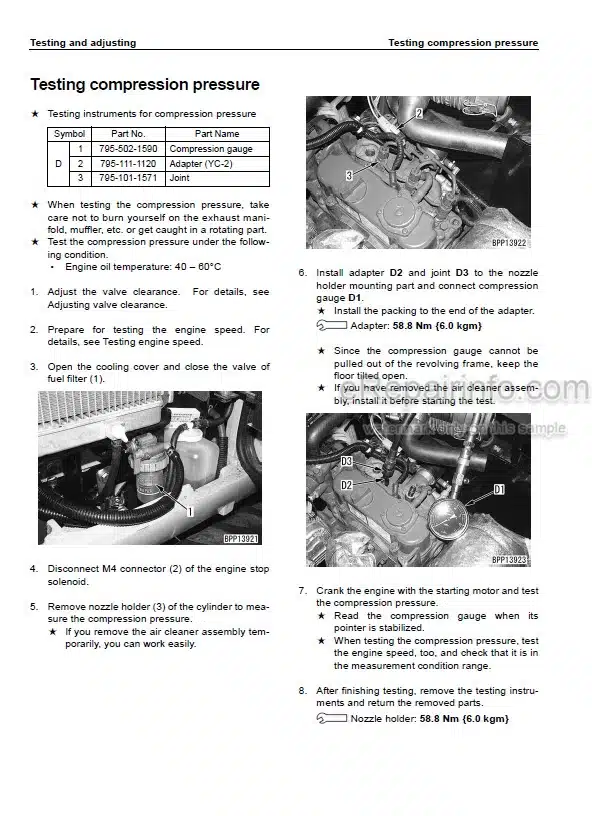 Photo 1 - Komatsu PC18MR-2 Shop Manual Mini Excavator SEBM038404 SN 15001-