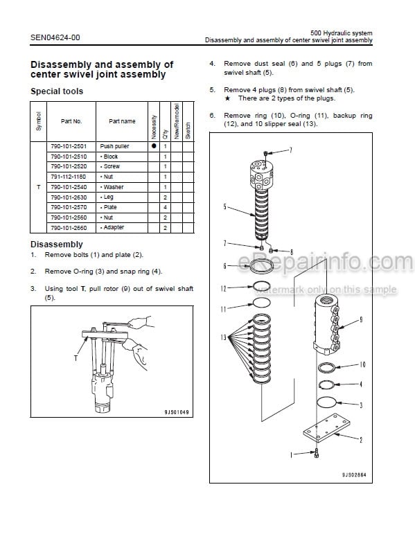 Photo 5 - Komatsu PC18MR-3 Shop Manual Hydraulic Excavator SEN04306-04 SN 20001-