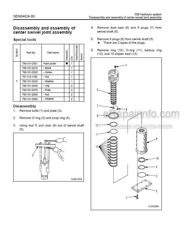 Photo 5 - Komatsu PC18MR-3 Shop Manual Hydraulic Excavator SEN04306-04 SN 20001-
