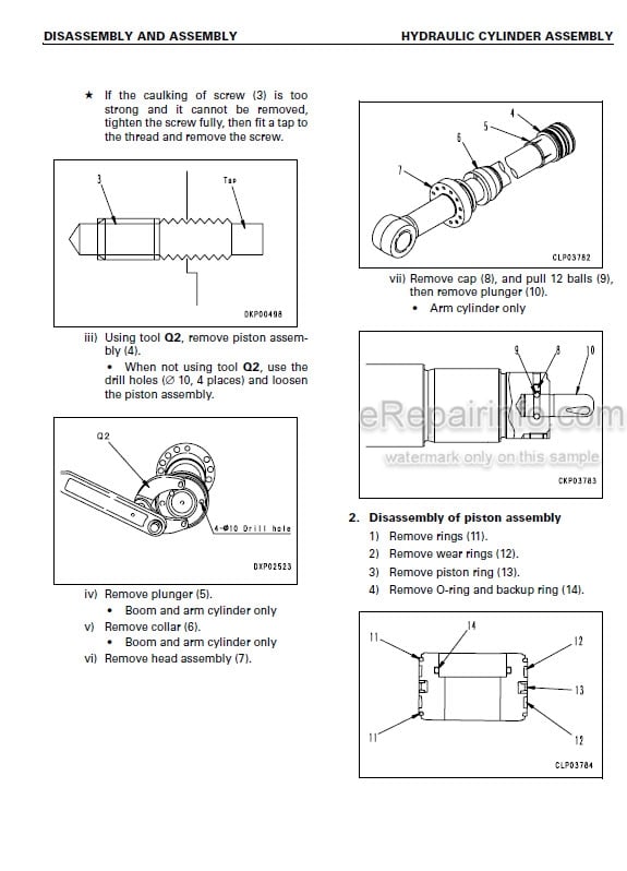 Photo 3 - Komatsu PC200-7 PC200LC-7 PC200-7B PC200LC-7B PC220-7 PC220LC-7 Shop Manual Hydraulic Excavator SEBM024310