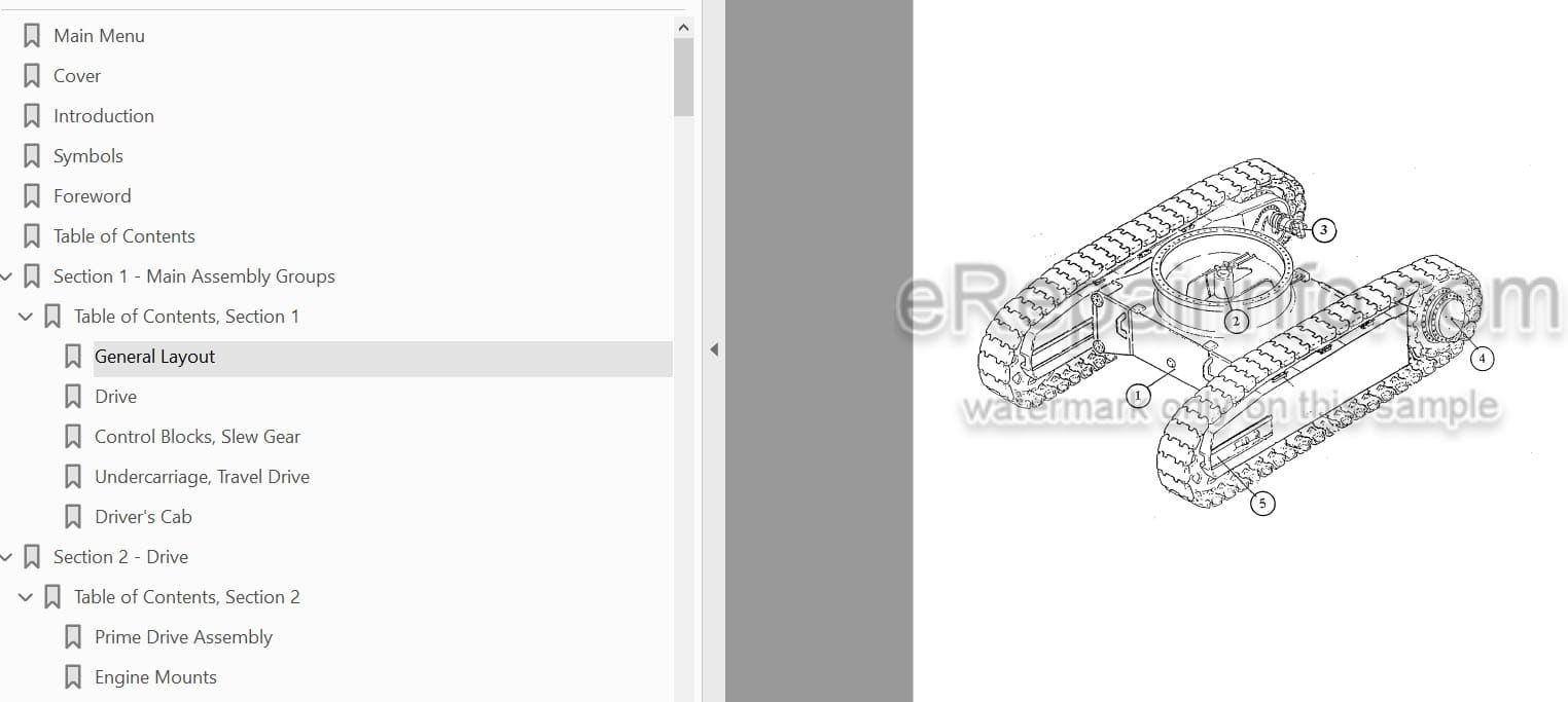 Photo 5 - Komatsu PC3000-1 Shop Manual Hydraulic Mining Shovel SMPC30006171 SN 6171