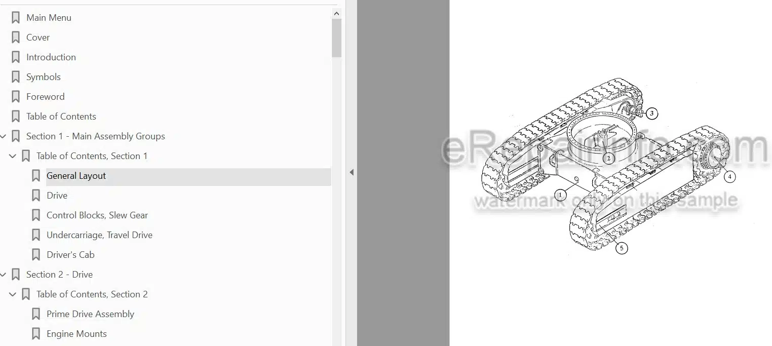 Photo 5 - Komatsu PC3000-1 Shop Manual Hydraulic Mining Shovel SMPC30006171 SN 6171