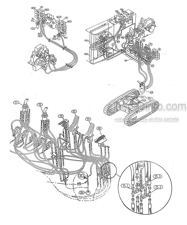Photo 5 - Komatsu PC3000-1 Shop Manual Hydraulic Mining Shovel SMPC30006174 SN 6174