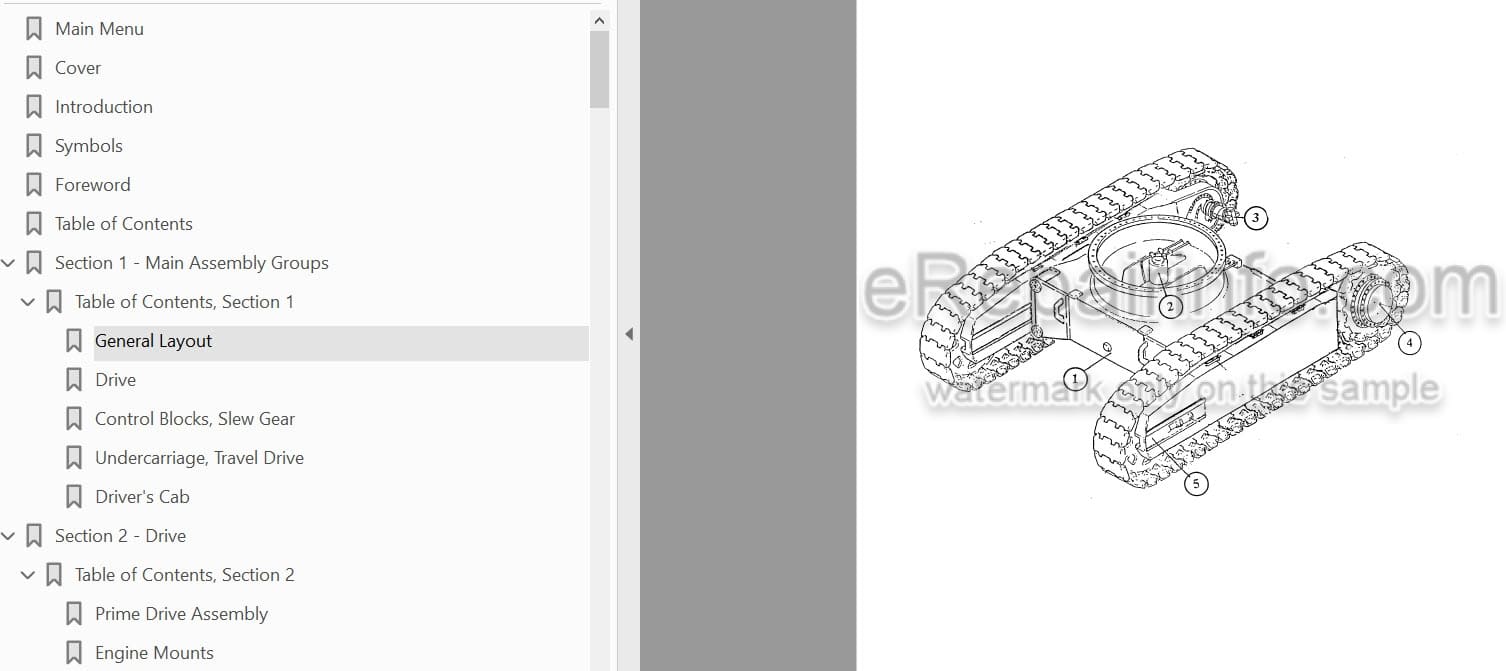 Photo 4 - Komatsu PC3000-1 Shop Manual Hydraulic Mining Shovel SMPC30006174 SN 6174