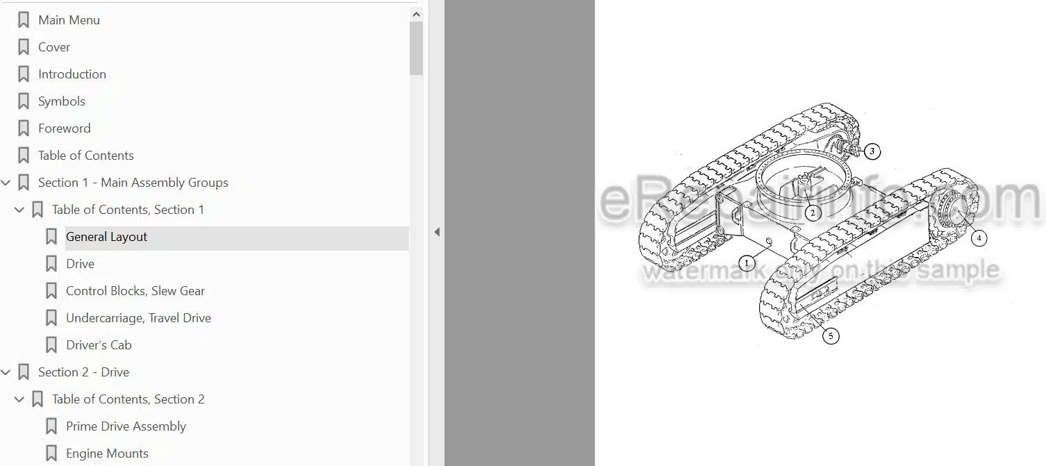 Photo 4 - Komatsu PC3000-1 Shop Manual Hydraulic Mining Shovel SMPC30006174 SN 6174