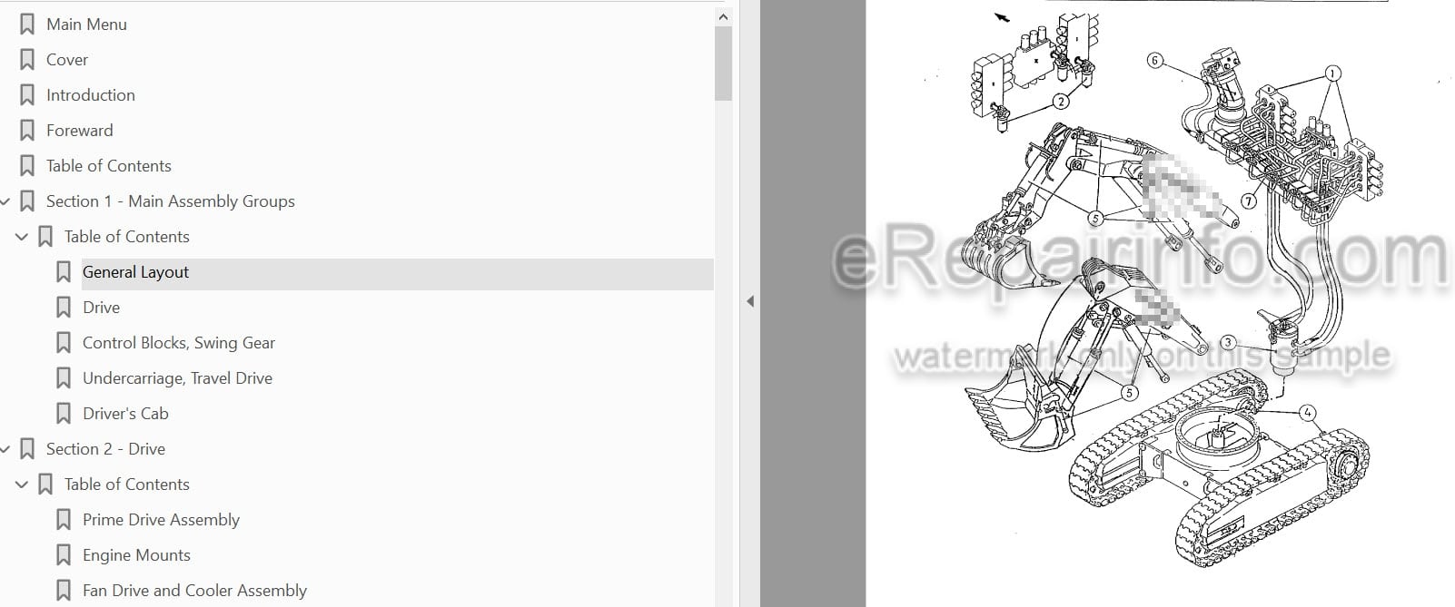Photo 5 - Komatsu PC3000-1 Shop Manual Hydraulic Mining Shovel SMPC30006194 SN 6194