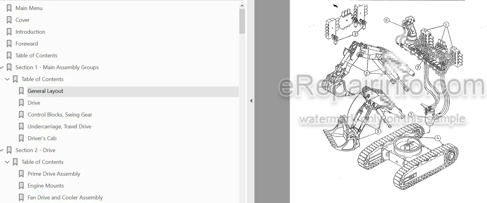 Photo 5 - Komatsu PC3000-1 Shop Manual Hydraulic Mining Shovel SMPC30006194 SN 6194
