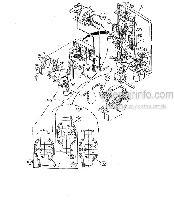 Photo 1 - Komatsu PC3000-1 Shop Manual Hydraulic Mining Shovel SMPC30006199 SN 6199