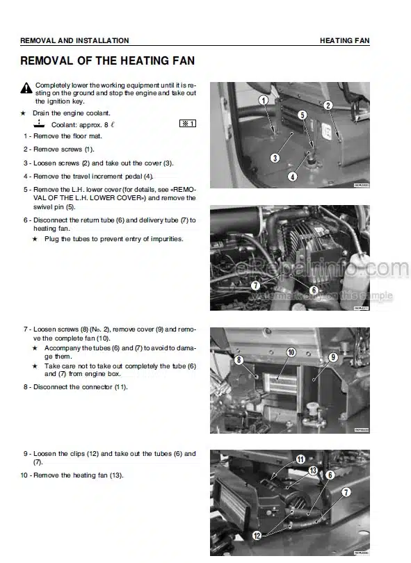 Photo 8 - Komatsu PC35R-8 PC45R-8 Shop Manual Hydraulic Excavator WEBM000301 SN F20932- F21251-