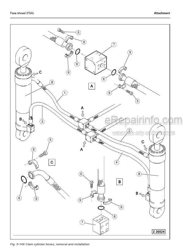 Photo 3 - Komatsu PC5500E-6 Shop Manual Hydraulic Excavator GZEBM15016-1 SN 15016-