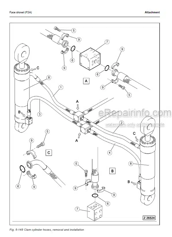 Photo 3 - Komatsu PC5500E-6 Shop Manual Hydraulic Excavator GZEBM15016-1 SN 15016-