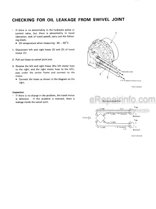 Photo 5 - Komatsu PC60-5 PC60L-5 PC60U-5 Shop Manual Hydraulic Excavator SEBM02010505