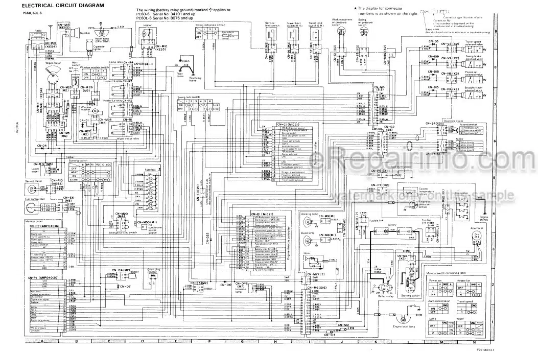 Photo 4 - Komatsu PC60-6 PC60L-6 PC90-1 Shop Manual Excavator SEBM02010607