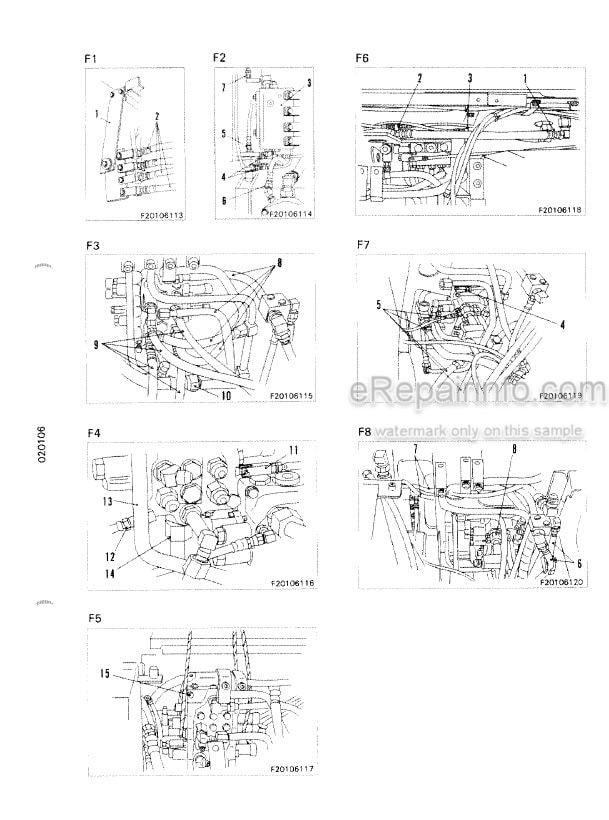 Photo 7 - Komatsu PC60-5 PC60L-5 PC60U-5 Shop Manual Hydraulic Excavator SEBM02010505