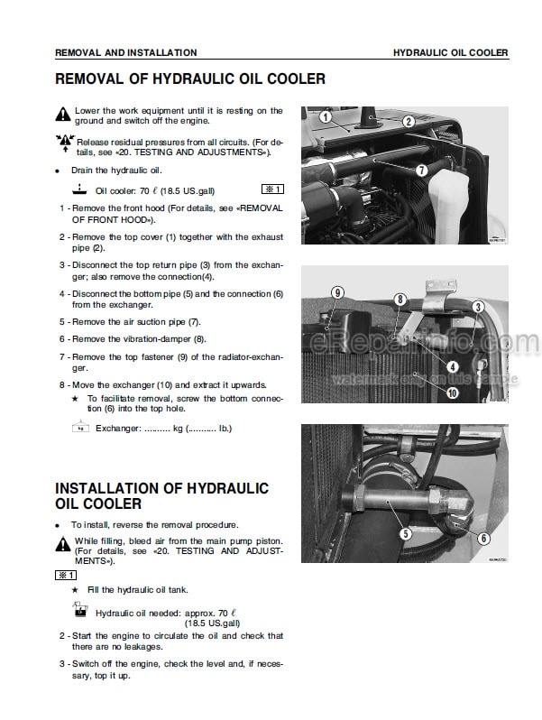 Photo 7 - Komatsu PC60-7 PC60-7B Shop Manual Hydraulic Excavator SEBM010911 SN 52374- 55720-