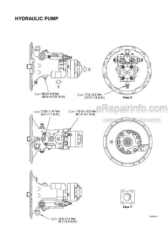 Photo 5 - Komatsu PC75R-2 Shop Manual Hydraulic Excavator WEBM002600 SN 22E5200001-