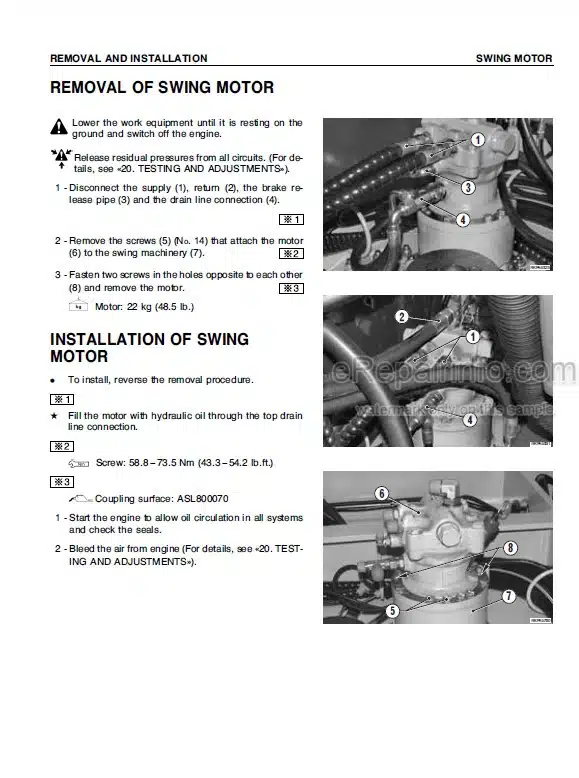 Photo 2 - Komatsu PC75R-2 Shop Manual Hydraulic Excavator WEBM004000 SN 22E5200763-