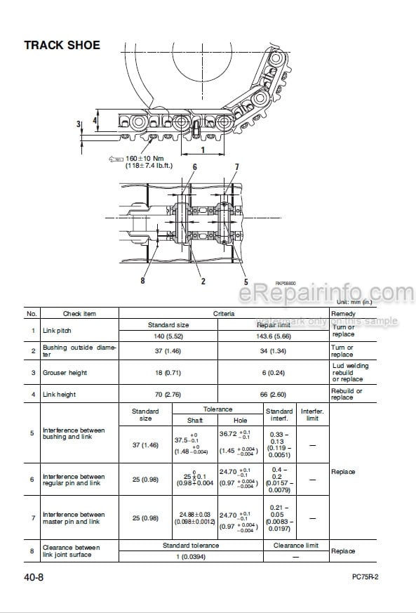 Photo 3 - Komatsu PC75R-2 Shop Manual Hydraulic Excavator WEBM004000 SN 22E5200763-