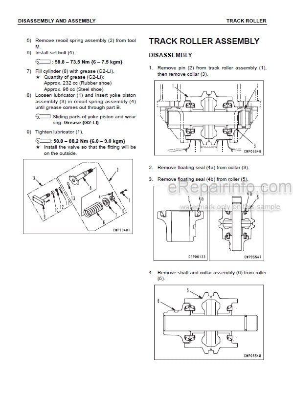 Photo 3 - Komatsu PC78MR-6 Shop Manual Mini Excavator SEBM030604 SN 1001-