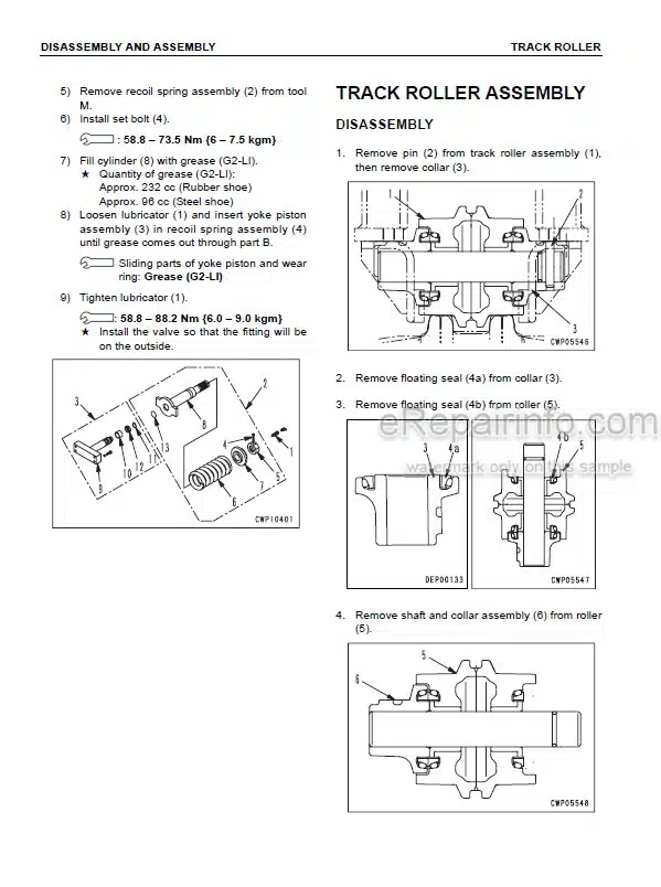 Photo 3 - Komatsu PC78MR-6 Shop Manual Mini Excavator SEBM030604 SN 1001-